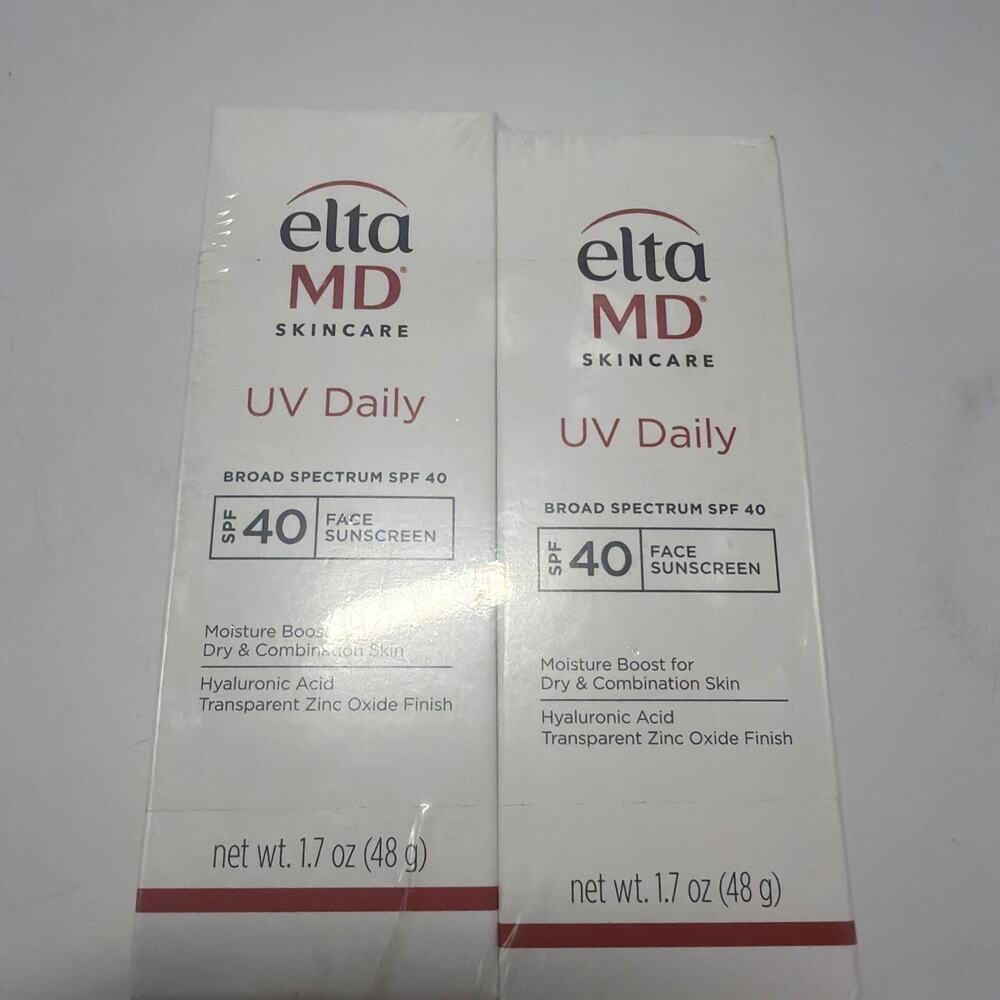 EltaMD UV Daily SPF Face Sunscreen Moisturizer with Zinc Oxid 2 Pack Ex 5/23/27
